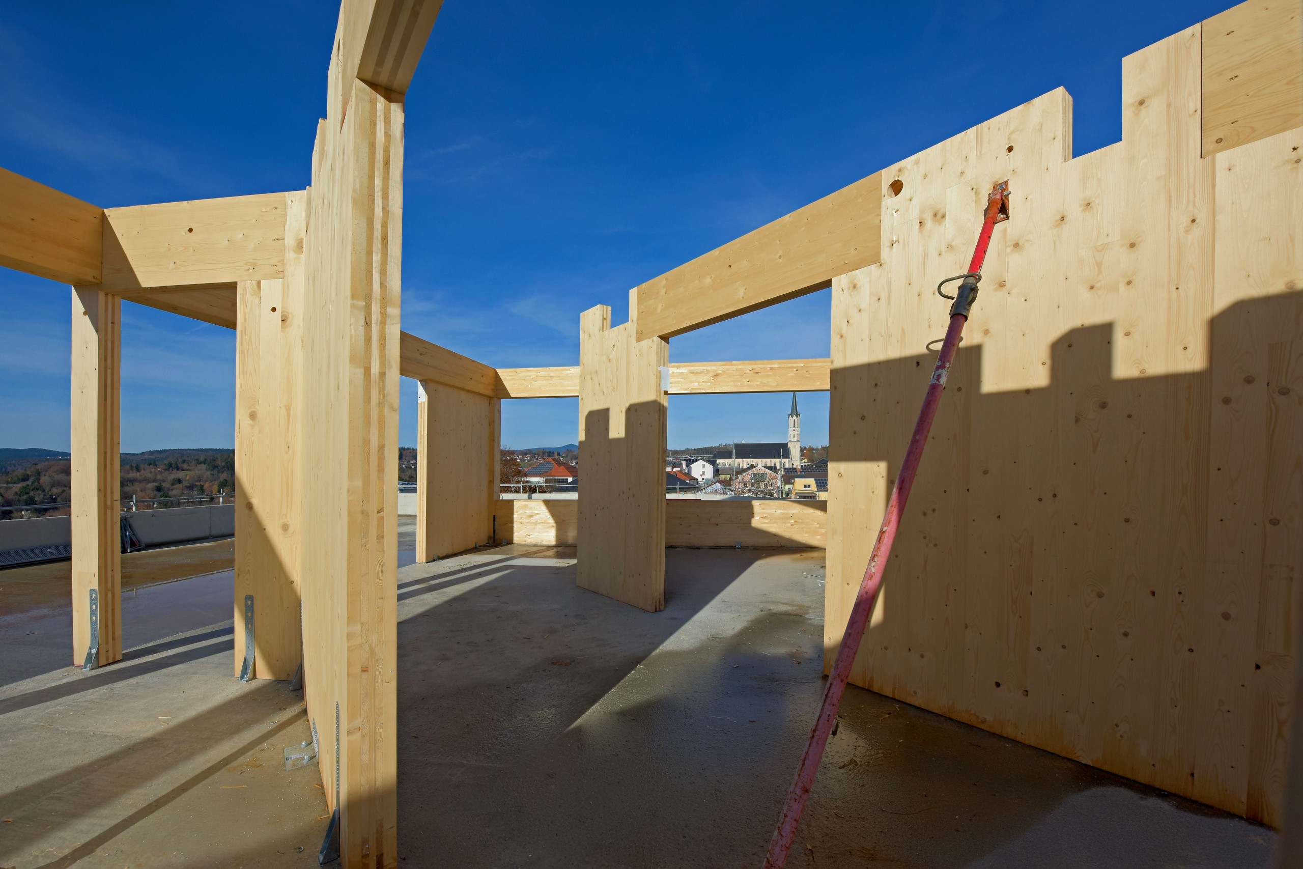 Holzarchitektur, Freyung, Kliniken am Goldenen Steig, Holzbau, Holzhybridbau, Dewan Friedenberger Architekten