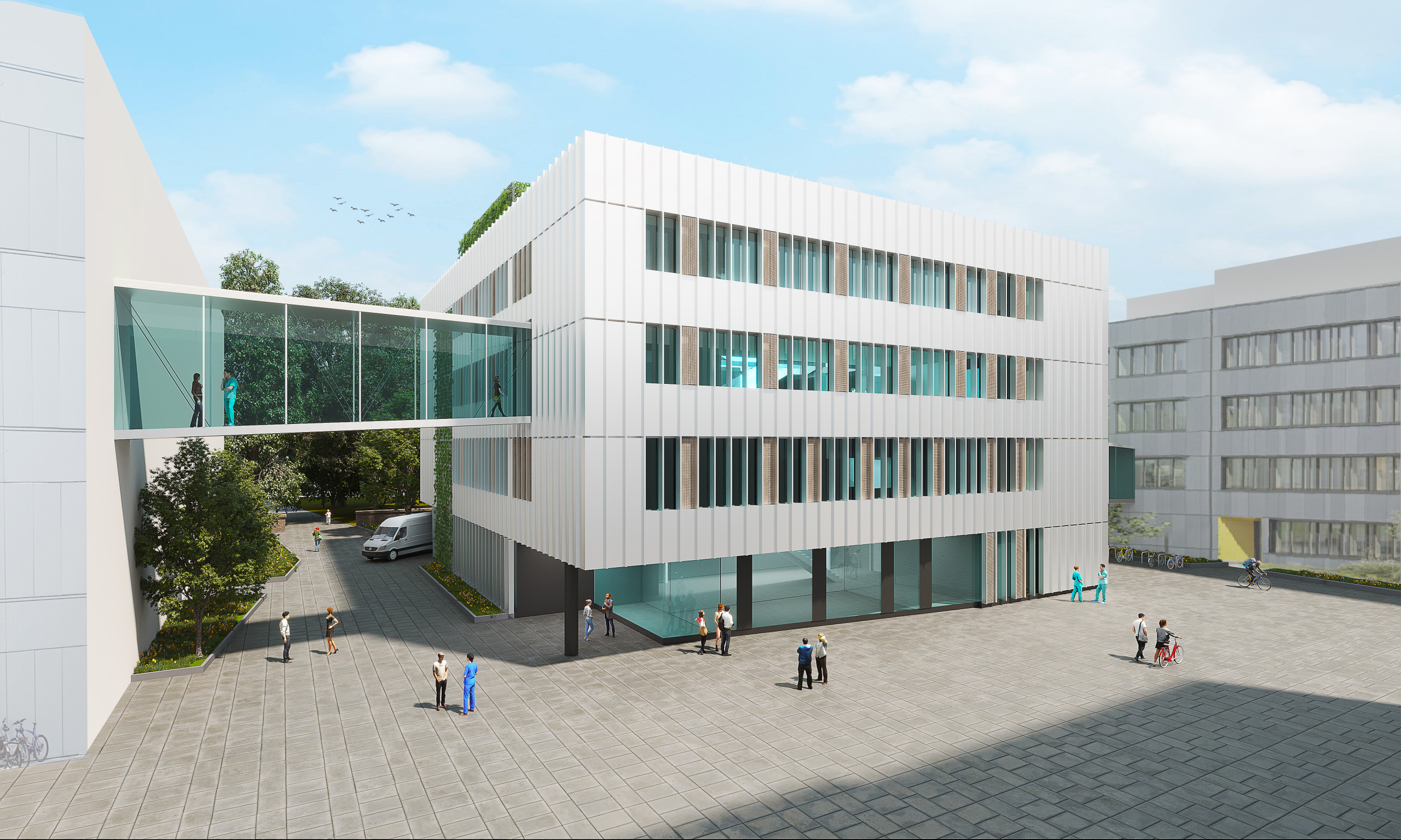Caremed, Universitätskliniken Erlangen, UKER, medizinische Forschung, MRT, Fraunhofer Gesellschaft, Dewan Friedenberger Architekten
