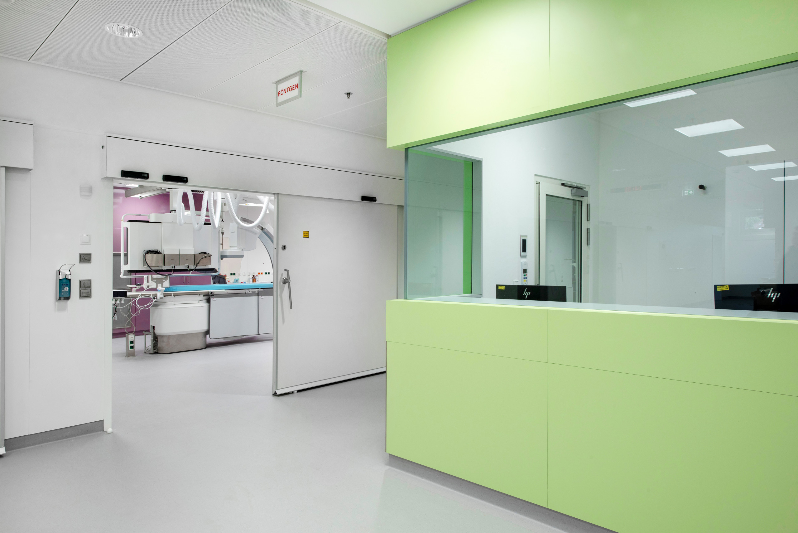 HKL_Freyung_2 Neubau Krankenhaus Freyung Dewan Friedenberger Architekten Architekturbüro München Gesundheitswesen HKL Herzkatheterlabor