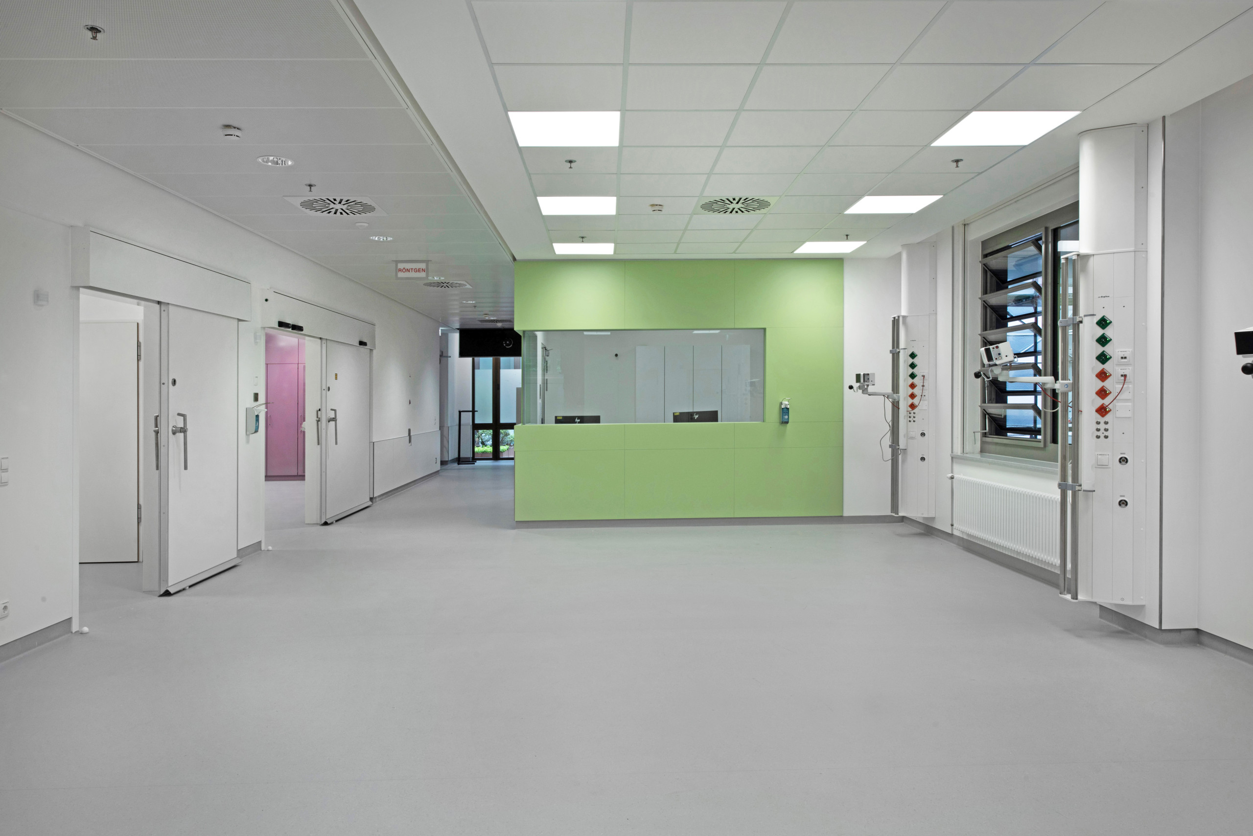 HKL-Freyung Umbau Sanierung Krankenhaus Freyung Herzkatheterlabor Dewan Friedenberger Architekten Architekturbüro München Gesundheitswesen HKL